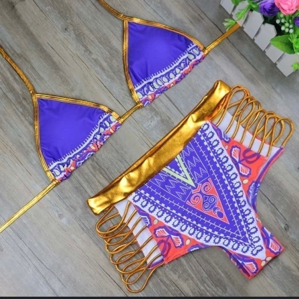 AFRICAN PRINT BIKINI BATHING SUIT